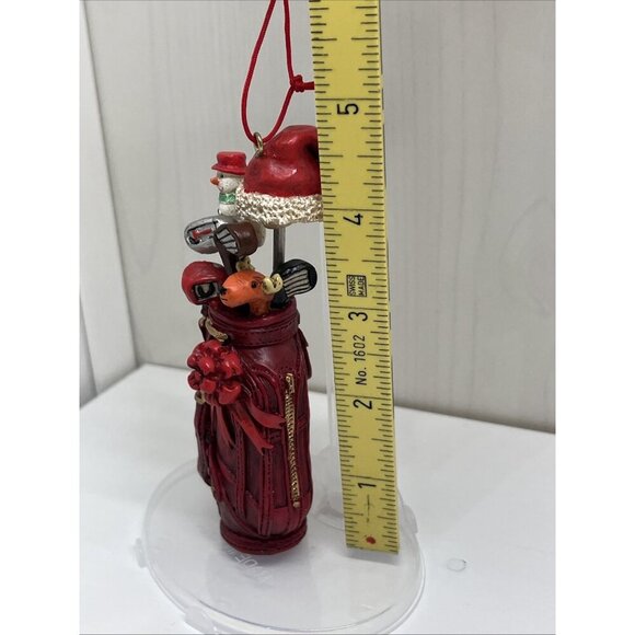 Golf Bag Christmas‎ Ornament Festive Resin Decor item #J6982 Kurt S. Adler - Picture 8 of 9